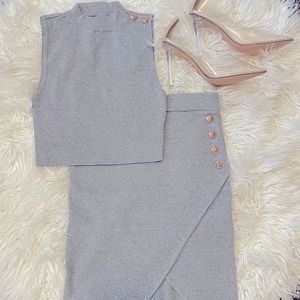 2 piece matching skirt set
